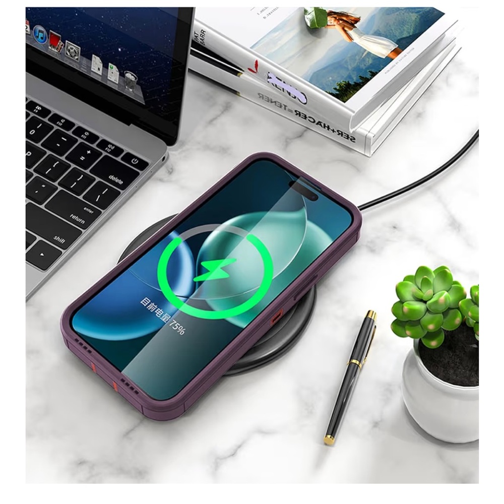 I Phone 16 Promax Cases Magnetic Double Protection Though Durable - Picture 7 of 13